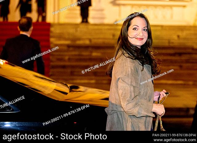 11 February 2020, Berlin: Natalia Wörner, actress and life partner of Foreign Minister Maas, will attend a dinner in honour of former German President Gauck and...