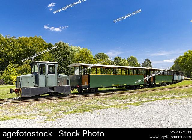 narrow gauge railway in Gemenc-Dunapart, Hungary