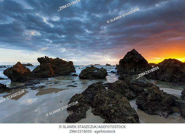 Sunrise at Playa Toranda, Niembro, Llanes, Asturias, Spain