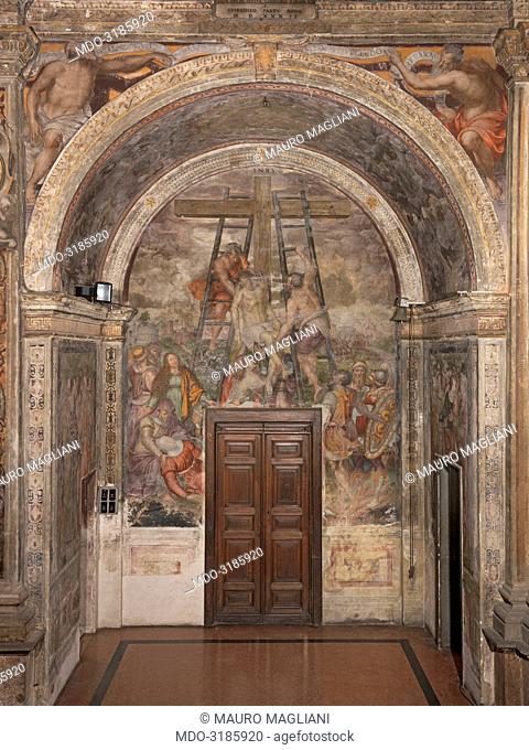 Bentivoglio Chapel (Cappella Bentivoglio), by Giovan Pietro Luini, 16th Century, fresco