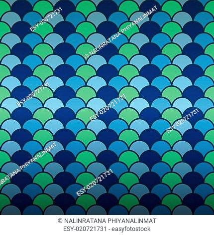 Seamless fish scale pattern background