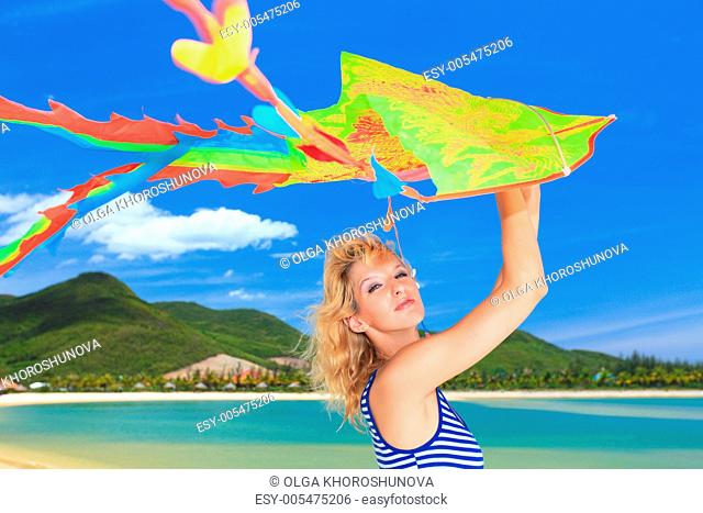 Woman with kite