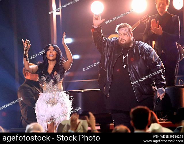 The 2023 CMA Awards at Bridgestone Arena in Nashville Tennessee, Show Coverage. Featuring: K. Michelle, Jelly Roll Where: Nashville, Tennessee