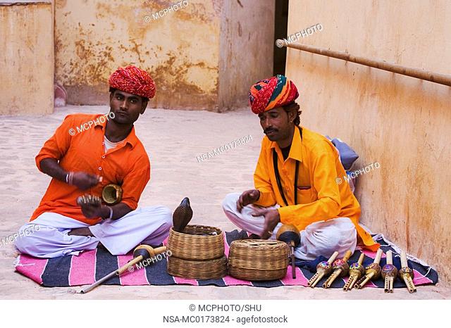 serpent charmers in North India, India, Asia