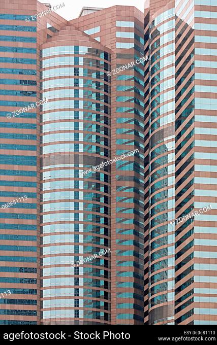 Striped Pattern Skyscraper Buildings in Hong Kong