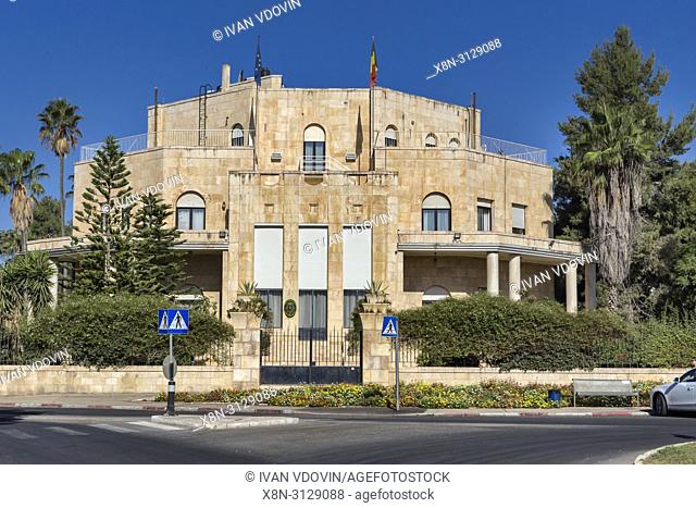 Modernist buildings, Rehavia, Jerusalem, Israel