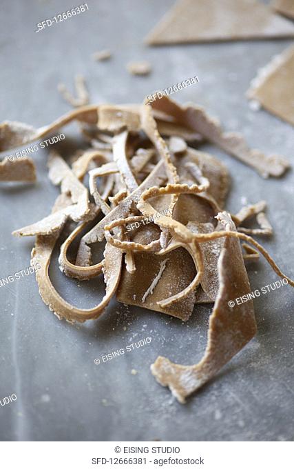 Remains of chestnut pasta dough