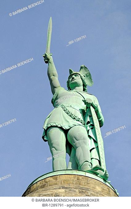 Hermannsdenkmal monument, Cherusci, Hiddesen, Detmold, Teutoburg Forest, North Rhine-Westphalia, Germany, Europe