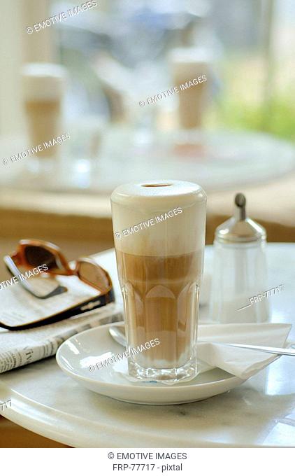 Latte in a Café