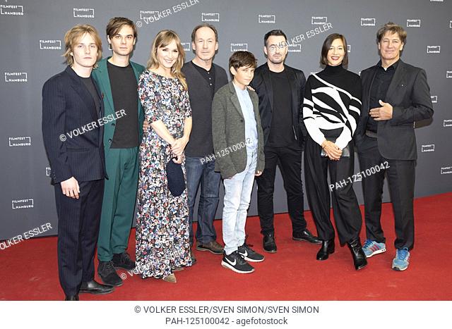 Premiere of the film, German lesson '. From left to right: Louis HOFMANN (GER, actor), Tom GRONAU (GER, actor), Sonja RICHTER (DEN, actress)