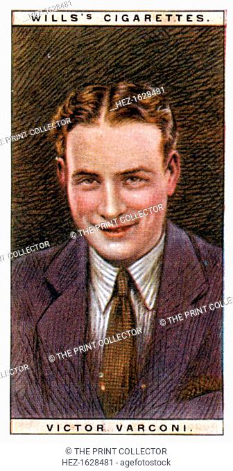 Victor Varconi (1891-1976), Hungarian actor, 1928. Varconi was the first Hungarian to make a film in the United States. Number 25 (of 25) in the second set of...