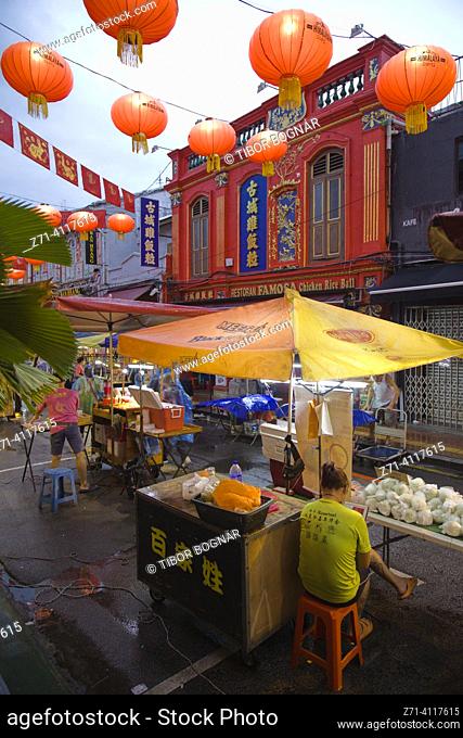 Malaysia, Melaka, Malacca, Jonker Walk, street scene, restaurant,
