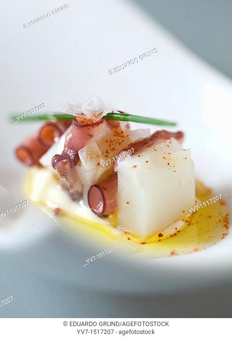 Octopus with paprika and olive oil
