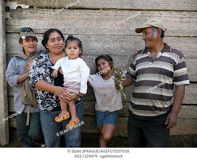Beneficiary family of Remolinos, ECOTOPS projects in Alto Beni, Bolivia