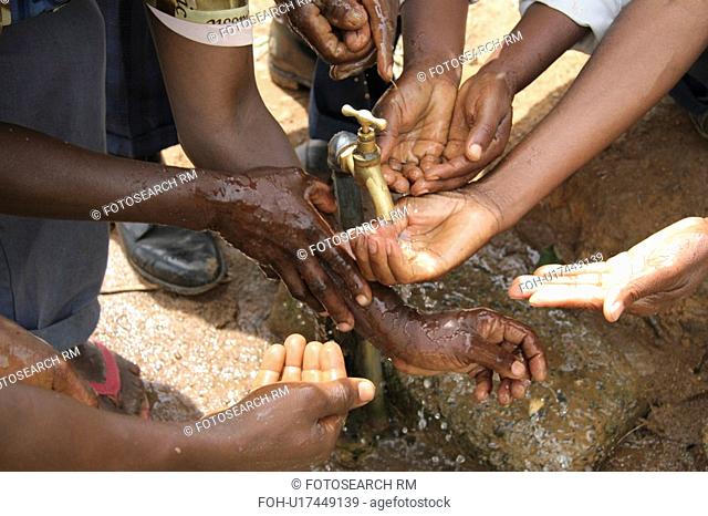 washing, people, villagers, tanzania, person, water