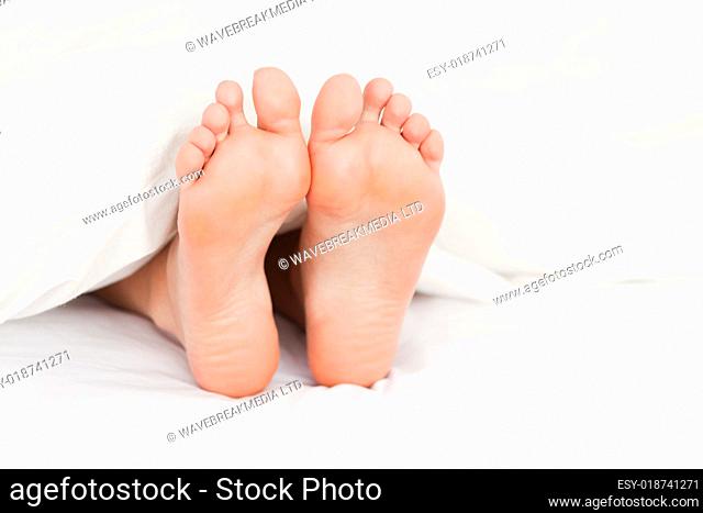 Close up of feminine feet