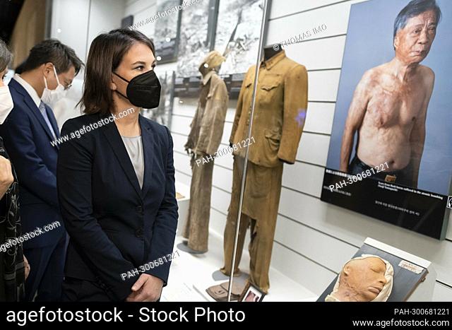 Annalena Baerbock (Alliance 90/The Greens), Federal Foreign Minister, visits the island state of Palau. Here visiting the Nagasaki Atomic Bomb Museum