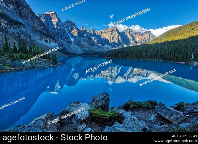 Moraine Lake and the Valley of the Ten Peaks. Banff National Park Alberta Canada