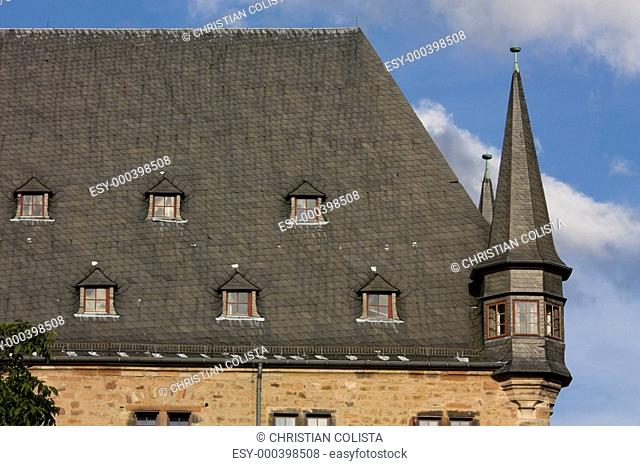 Teilansicht des Marburger Schlosses