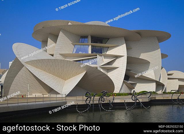 Qatar, Doha, National Museum of Qatar, Jean Nouvel architect, , Credit:Tibor Bognar / Avalon