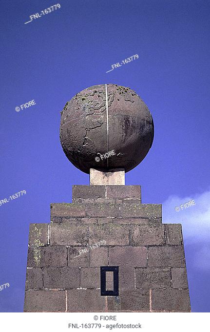 Low angle view of monument, Mitad Del Mundo, Quito, Ecuador