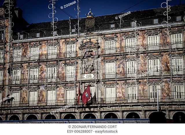 Plaza Mayor, Image of the city of Madrid, its characteristic architecture