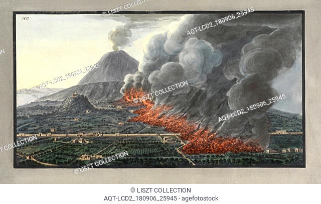 View of an eruption of Mount Vesuvius which began the 23 of December 1760, and ended the 5th of January 1761, after a drawing taken on the spot by Mr