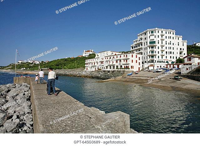 PORT OF GUETHARY, PYRENEES ATLANTIQUES, 64, FRANCE, BASQUE COUNTRY, BASQUE COAST