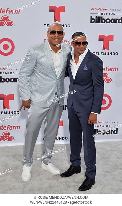 2015 Billboard Latin Music Awards presented by State Farm on Telemundo at the BankUnited Center - Arrivals Featuring: Gente de Zona Where: Miami, Florida