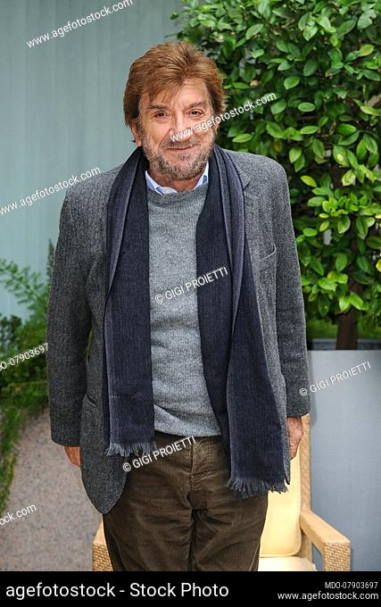 Italian actor Gigi Proietti (Luigi Proietti) presents his autobiography Tutto sommato qualcosa mi ricordo. Rome, Novembre 18th 2013