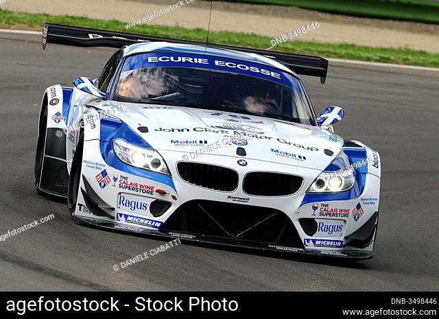 Imola, Italy May 17, 2013: BMW Z4 of Ecurie Ecosse Team, driven by O. MILLROY / A. SMITH / J. TWYMAN, in action during the European Le Mans Series - 3 Hours -...