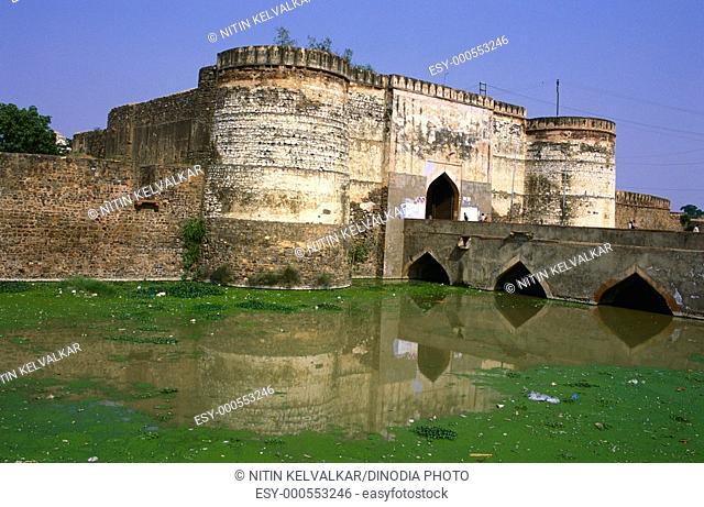 Lohiya gate & bridge , Lohagarh fort , Bharatpur , Rajasthan , India