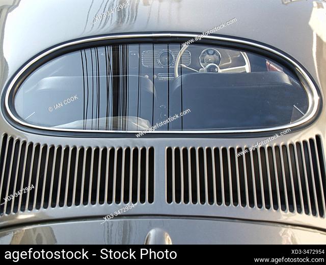 classic 1956 Volkswagen Beetle oval rear window, Chiang Mai, Thailand