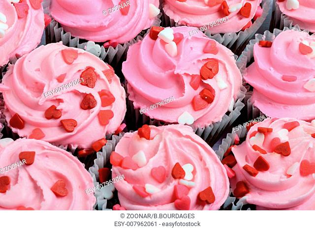 Pink Cupcakes Close Up