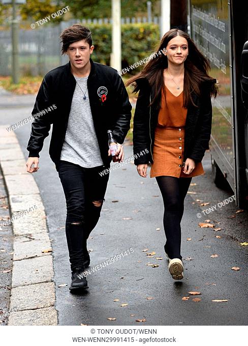 X Factor Contestants arrive at Rehearsal Studios Featuring: Ryan Lawrie, Emily Middlemas Where: London, United Kingdom When: 09 Nov 2016 Credit: Tony Oudot/WENN