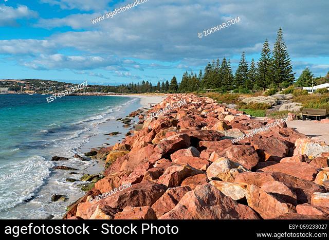 Seaside promenade of Esperance on a sunny day, Western Australia