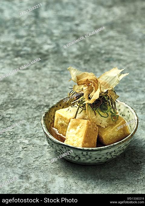 Agendashi tofu â€“ fried tofu in dashi (Japan)