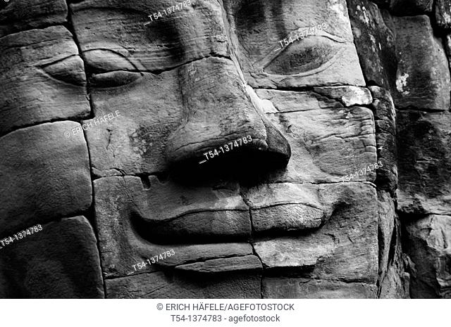 Face of the Lokeshwaram at Angkor Thom