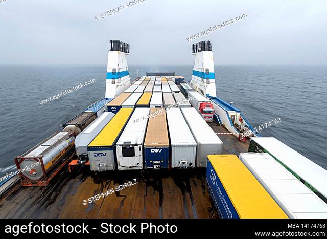 Finland, Helsinki, cargo and passenger ferry Finnlady