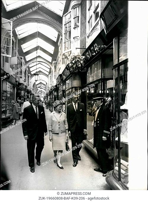 Aug. 08, 1966 - The world's fastest shopper in London : The family who hold the title of the world's fastest shoppers are in Britain