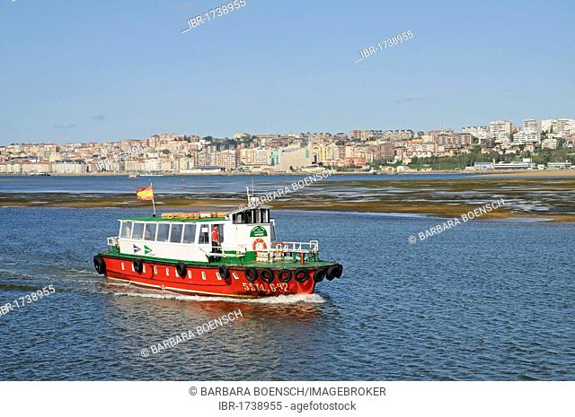 Ferry, bay, Santander, Cantabria, Spain, Europe