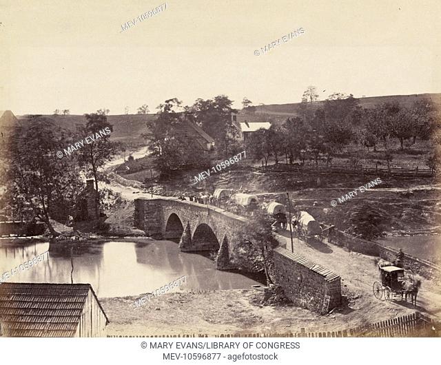Antietam bridge, Maryland. Stone bridge over Antietam creek. Date 1862 September printed later, c1866