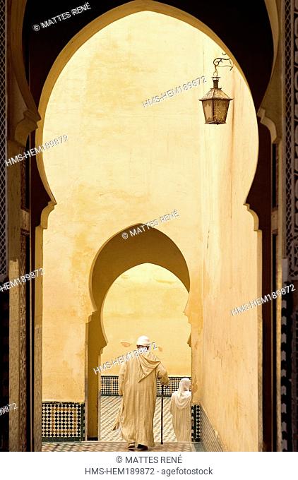 Morocco, Meknes, imperial city, Moulay Ismail mausoleum