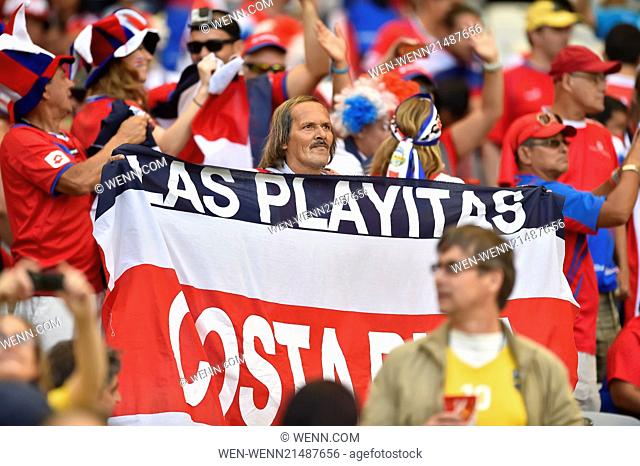 2014 FIFA World Cup - Costa Rica v England - Atmosphere - Day 13 Where: San Jose, Santa Catarina, Brazil When: 24 Jun 2014 Credit: WENN.com