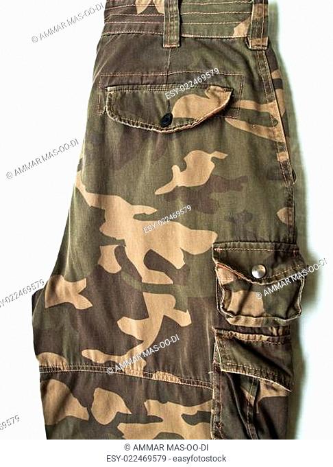 Camouflage pants with its pockets