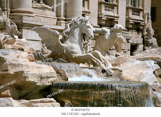 Rome, Italy, Trevi Fountain - Rom, Italien, 01/01/2009