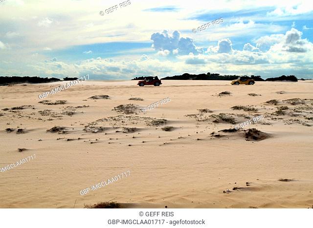 Dunes buggy, Road to Jacumã lake, Ceara-Mirim, Rio Grande de Norte, Brazil