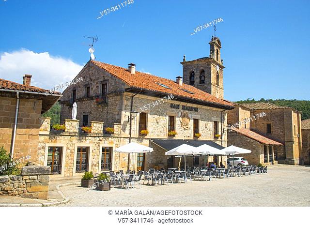 Main Square. Molinos de Duero, Soria province, Castilla Leon, Spain