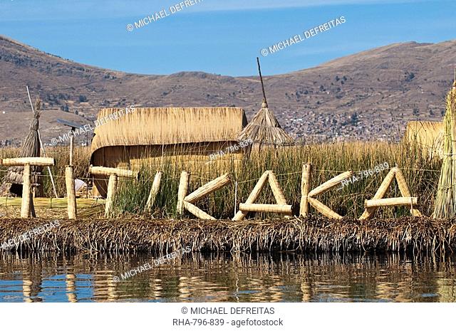 Uros Island, Lake Titicaca, Peru, South America