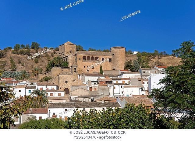Castle and town, Canena, Jaen province, Region of Andalusia, Spain, Europe